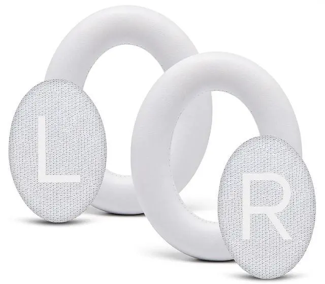 Alt view image 2 of 5 - Earpads cover Replacement for Bose NC 700 Headphones Ear Pads Cushions Soft Protein Leather Earmuffs with with Noise Isolation Foam (White)
