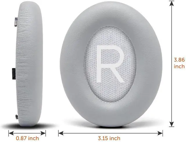 Alt view image 2 of 5 - Earpads cover Replacement for Bose NC 700 Headphones Ear Pads Cushions Soft Protein Leather Earmuffs with with Noise Isolation Foam (Gray)