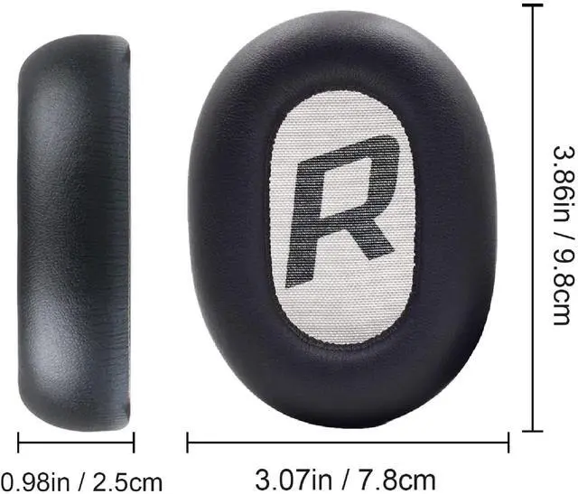 Alt view image 3 of 5 - Earpads for Plantronics BackBeat PRO2 Voyager 8200UC Headphone Ear Pads Cushion with Soft Protein Leather Noise Isolation Memory Foam