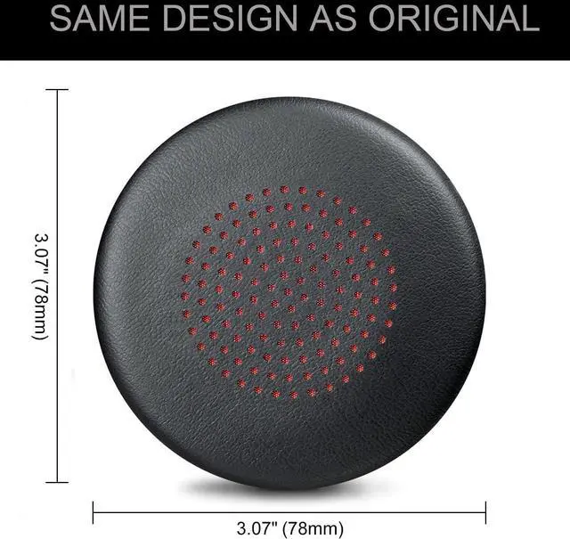 Alt view image 3 of 4 - 2X Earpads Cover for Plantronics Voyager Focus B825/1&2 UC, Voyager 4210/4220, Poly BlackWire 5200/C5200/5210/C5210/C5220/7225, Backbeat Sense - Headphone