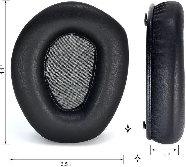 Alt view image 5 of 5 - Earpads Replacement for Sennheiser RS165 RS175 RS185 RS195 Headphone Ear Pads Cushions Protein Leather Earmuffs with Noise Isolation Foam