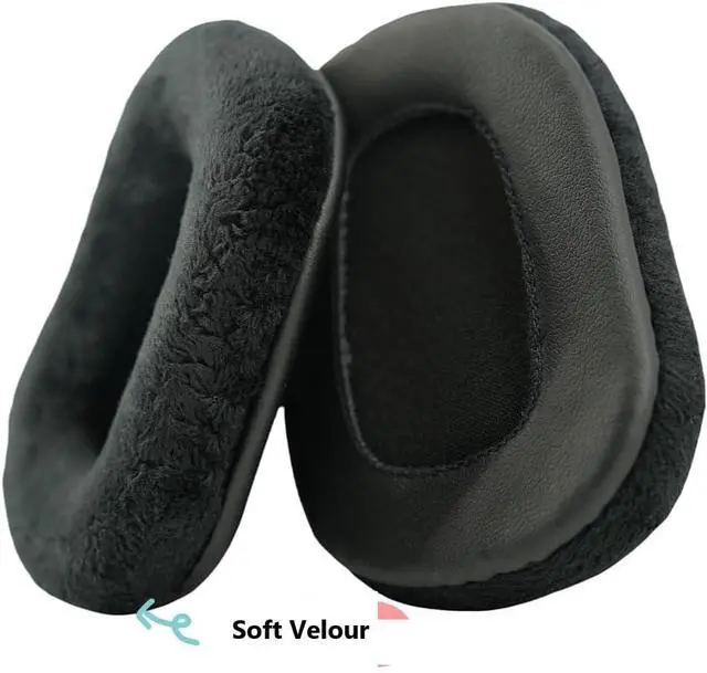 Alt view image 2 of 4 - Earpads Replacement for BlueParrott B450 XT / B550 XT Headphone Ear Pads Cushion Soft Velour Earmuffs with Noise Isolation Foam with Microphone mesh