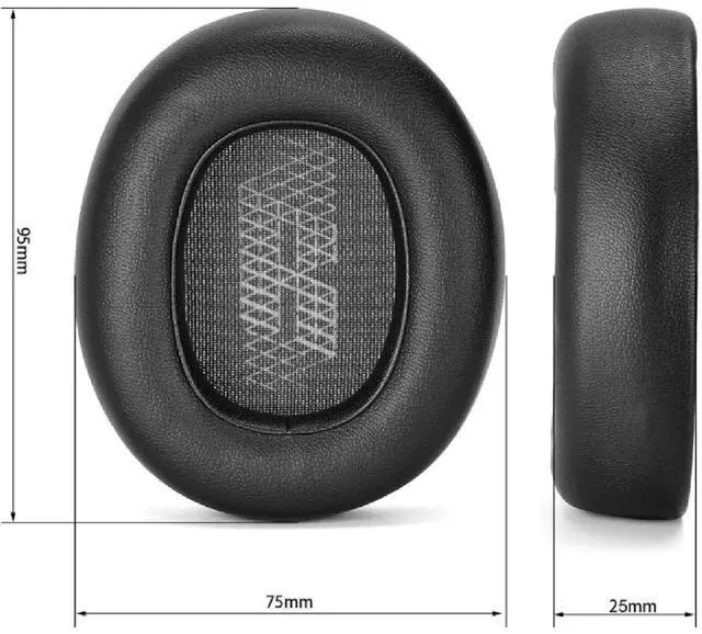 Alt view image 5 of 5 - Earpads Replacement for JBL E65(BT BTNC)/Live 650(NC BTNC)/Live 660 (NC BTNC)/Duet NC Headphones Ear Pads Cushions Soft Protein Leather Earmuffs with Noise Isolation Foam