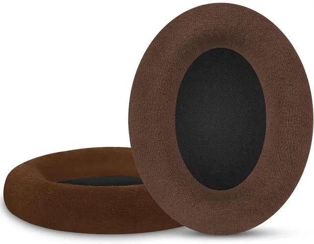 Alt view image 2 of 5 - Earpads Replacement for Sennheiser HD598 HD518 HD558 HD595 HD599 HD569 HD579 HD560s Headphone Ear Pads Cushions Velour Earmuffs with Noise Isolation Foam (Brown)