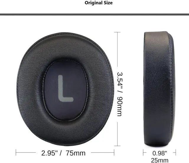 Alt view image 5 of 5 - Earpad Replacement for JBL Tune 700BT /710BT /720BT /750BTNC/760NC/770NC Headphones Ear Pads Cushion Soft Protein Leather Earmuffs with Noise Isolation Foam