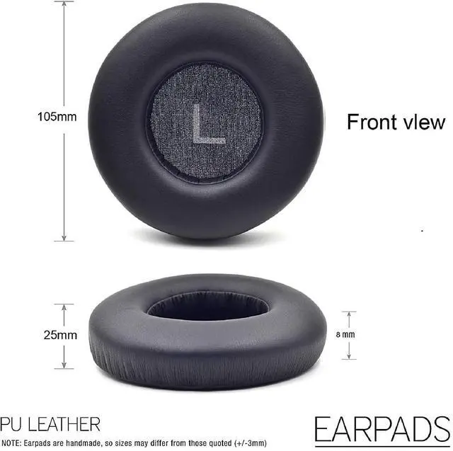 Alt view image 3 of 5 - Earpads Replacement for AKG Pro Audio K52 K72 K92 M220 K240 K241 K242 K271 K272 K340 K550 K551 K553 S MKII MK2 Headphone Ear Pads Cushions Soft Protein Leather Earmuffs with Noise Isolation Foam