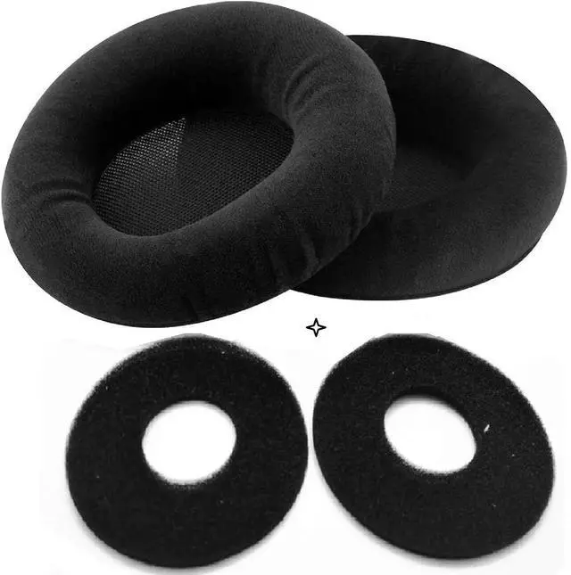 Alt view image 2 of 6 - Earpads Replacement for AKG K701, K702, Q701, Q702, K601, K612, K712 Headphone Ear Pads Cushion Velour Earmuffs with Noise Isolation Foam (Black)