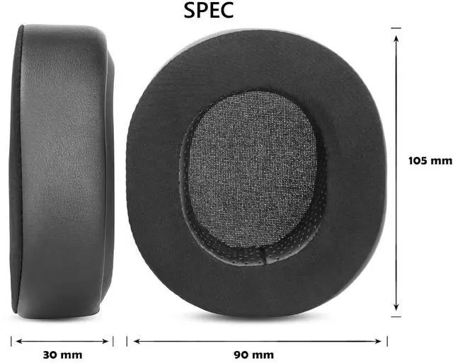 Alt view image 5 of 5 - Earpads Replacement for HyperX Cloud 1/I/2/II/3/III/Pro/Core Headphones Ear Pads Cushion with with Noise Isolation Foam - Cool Gel Earmuffs