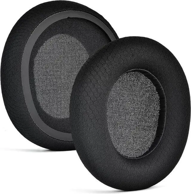 Alt view image 3 of 6 - Earpads for Steelseries Arctis Nova Pro Wired, Nova 1/1X/1P/3/4/4P/4X/5/5P/5X/7/7X/7P Headphone Ear Pads Cushion Mesh Fabric Earmuffs with Noise Isolation Foam