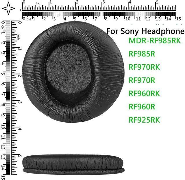 Alt view image 4 of 5 - Earpads Replacement for Sony MDR-RF985R RF970 RF960R RF925RK & MDR-DS6500 Headphones Ear Pads Cushions Wrinkle Earmuffs with Noise Isolation Foam