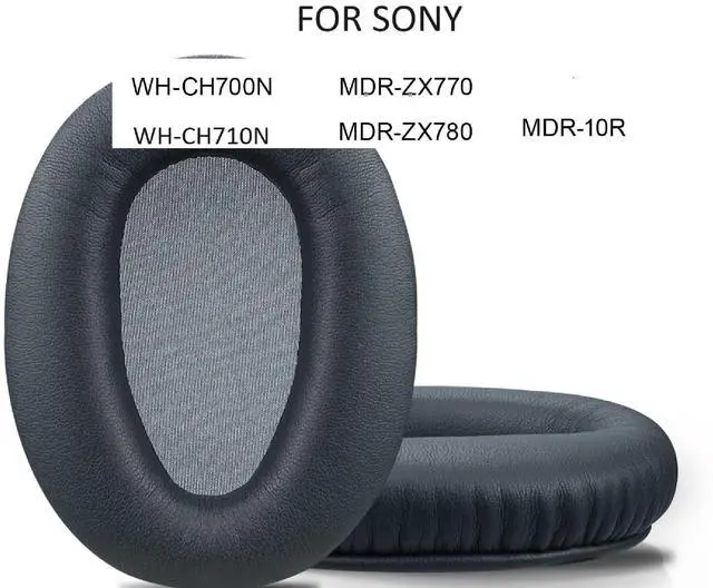 Alt view image 4 of 5 - Earpads Replacement for Sony WH-CH700N MDR-ZX770BN MDR-ZX780DC Wireless Headphone Ear Pads Cushion with Soft Protein Leather Noise Isolation Memory Foam (Dark Gray)
