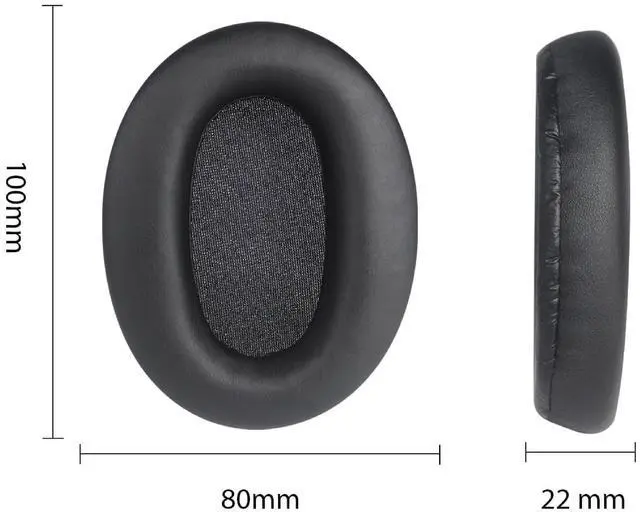 Alt view image 5 of 5 - Earpads Replacement for Sony WH-CH700N MDR-ZX770BN MDR-ZX780DC Wireless Headphone Ear Pads Cushion with Soft Protein Leather Noise Isolation Memory Foam (Black)