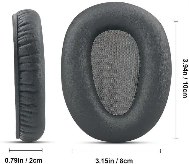 Alt view image 2 of 5 - Earpads Replacement for Sony WH-CH700N MDR-ZX770BN MDR-ZX780DC Wireless Headphone Ear Pads Cushion with Soft Protein Leather Noise Isolation Memory Foam (Dark Gray)