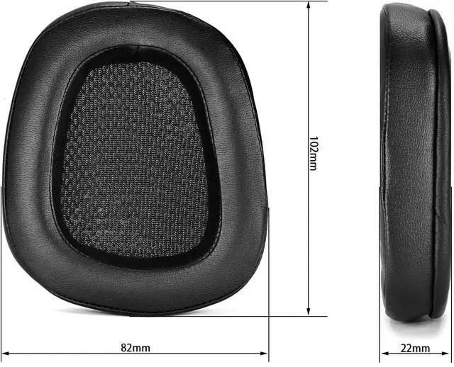 Alt view image 3 of 5 - Earpads Replacement for Logitech G35 G930 G933 G935 G633 G635 G533 G430 G431 G432 G433 G332 G230 G231 G233 Gaming Headphone Ear Pads Cushion Protein Leathe Earmuffs with Noise Isolation Foam