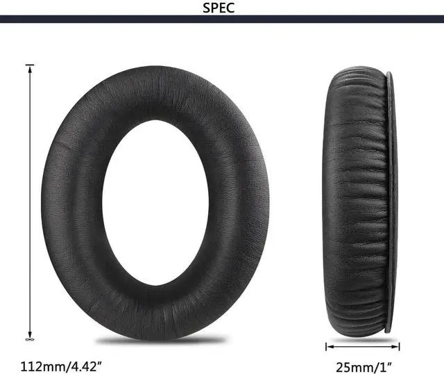 Alt view image 2 of 5 - Earpads Replacement for HyperX Cloud Revolver(s) Gaming Headphones Ear Pads Cushions Soft Protein Leather Earmuffs with Noise Isolation Foam