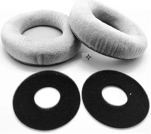 Alt view image 4 of 5 - Earpads Replacement for AKG K701, K702, Q701, Q702, K601, K612, K712 HeadphoneEar Pads Cushions Velour Earmuffs with Noise Isolation Foam (Grey)