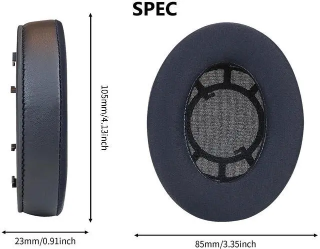 Alt view image 5 of 5 - Earpads Replacement for Sennheiser RS120 RS100 RS110 RS115 RS117 RS119 RS135 Headphones Ear Pads Cushions Soft Protein Leather Earmuffs with Noise Isolation Foam