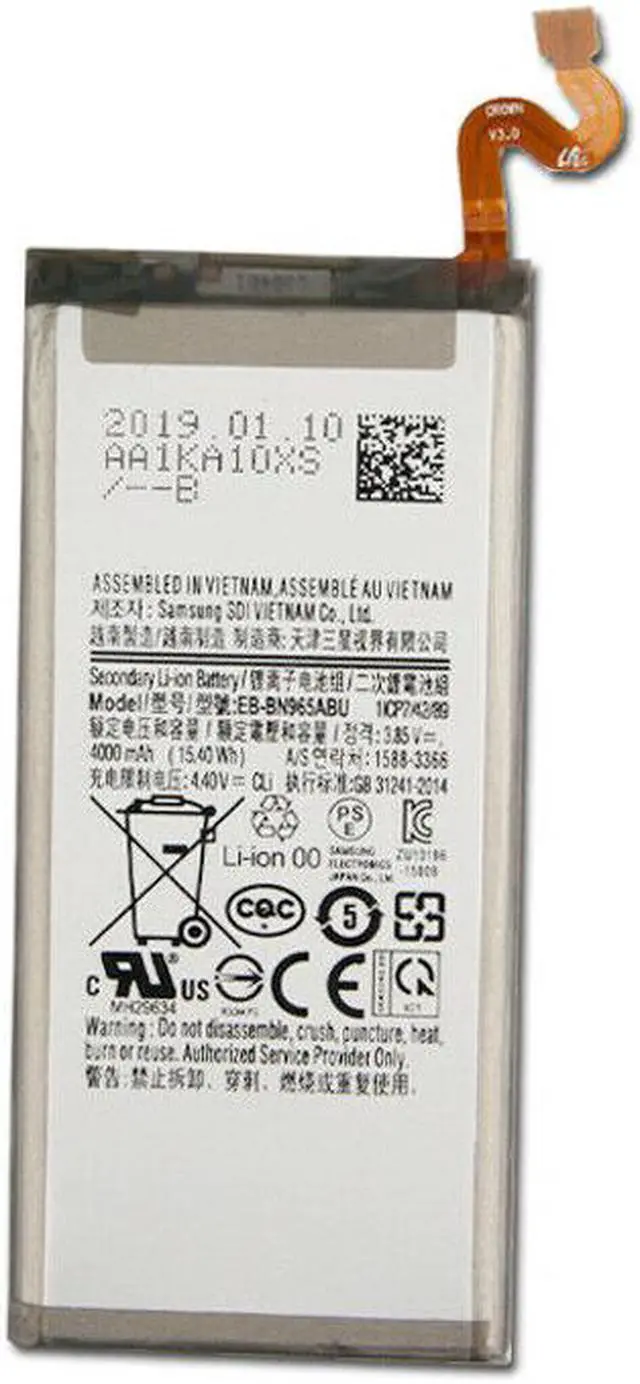 Alt view image 3 of 4 - Original Battery For Samsung Galaxy Note9 Note 9 N9600 SM-N9600 EB-BN965ABU