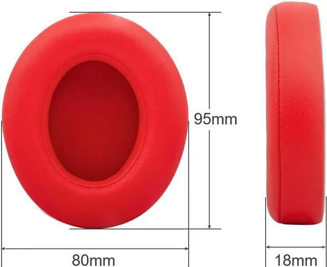 Alt view image 2 of 7 - Beats Studio Replacement Ear Pads Replacement Ear Cushions Kit Memory Foam Earpads Cushion Cover for Beats Studio 2.0 Wired/Wireless B0500 / B0501 & Beats Studio 3.0, 2 Pieces