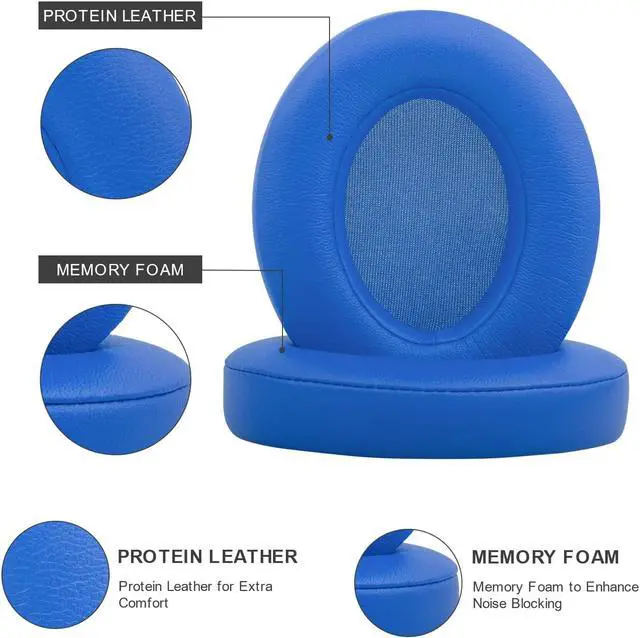 Alt view image 4 of 6 - Beats Studio Replacement Ear Pads Replacement Ear Cushions Kit Memory Foam Earpads Cushion Cover for Beats Studio 2.0 Wired/Wireless B0500 / B0501 & Beats Studio 3.0, 2 Pieces