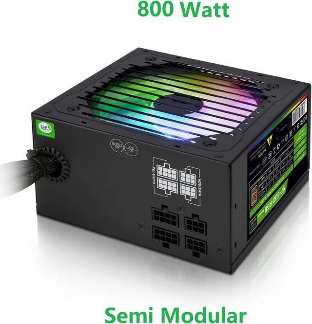 Main image of Power Supply 800 Watt Semi Modular 80+ Bronze, VP-800-W RGB