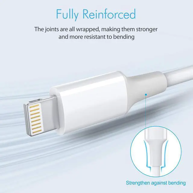 Alt view image 3 of 7 - USB C to Lightning Cable, MFi Certified iPhone Cable 2Pack 3ft Type C to Lightning Cable for Charging and Syncing Compatible with iphone11/11PRO/XS/Max/XR/X/8/8Plus/7/7Plus/6S/Plus/SE/Ipad and More