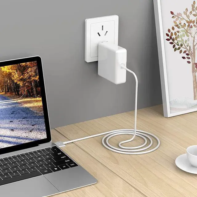 Alt view image 4 of 6 - Mac Book Pro Charger, 60W Power Adapter T-Tip Magnetic Connector Charger Compatible with Mac Book Pro Retina 13-inch and Mac Book Air(After Late 2012)