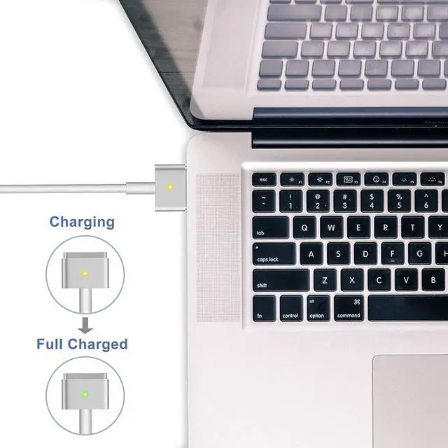 Alt view image 6 of 6 - Mac Book Pro Charger, 60W Power Adapter T-Tip Magnetic Connector Charger Compatible with Mac Book Pro Retina 13-inch and Mac Book Air(After Late 2012)