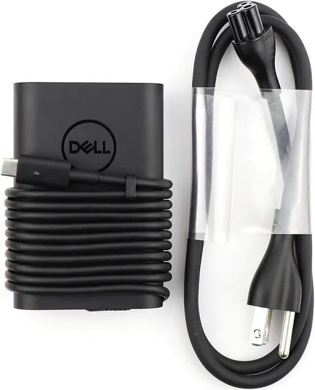 Main image of Dell Laptop Charger 65W Watt USB Type C AC Power Adapter Include Power Cord for Dell XPS 12 9250,XPS 13 9350 9360 9365 9370 9380, LA65NM170 HA65NM170,02YK0F 0M1WCF