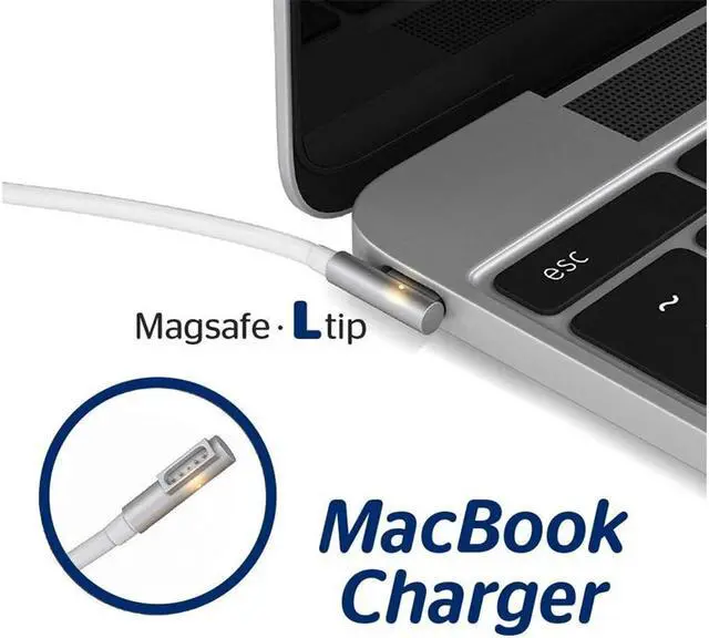 Alt view image 4 of 7 - Compatible Mac Book Air Charger, 45W AC Adapter with Magsafe 1 L-Tip Magnetic Connector for A1237 A1244 A1304 A1369 A1370 A1374 A1377 11 13 (Released Before Mid 2012)