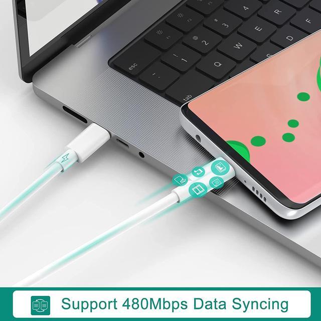 Alt view image 7 of 7 - USB-C to USB-C Cable  6.6ft,USB C Type C Charging Charger Cord Compatible with Samsung Galaxy S22/S21/S20 Ultra, Note 20/10, MacBook Air, iPad Pro, iPad Air 4, iPad Mini 6