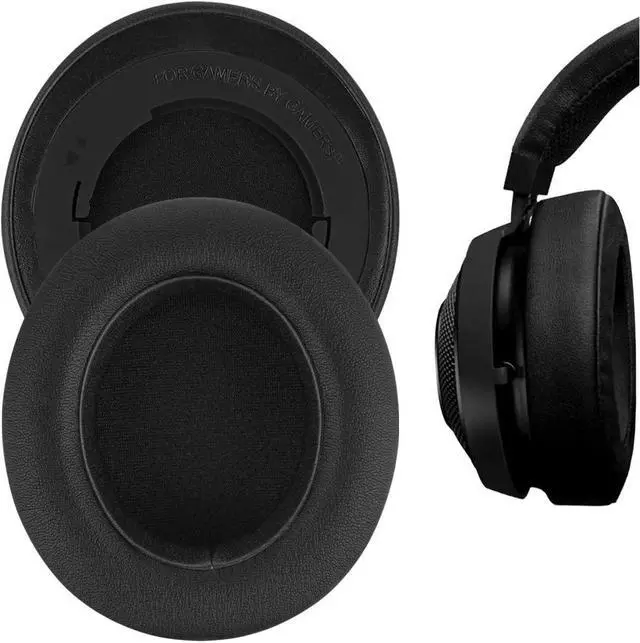 Alt view image 2 of 5 - Protein Leather Replacement Ear Pads for Razer Kraken Pro V2, Kraken 7.1 V2, Stormtrooper/Pewdiepie Edition Headphones Earpads, Headset Ear Cushion Repair Parts (Black)