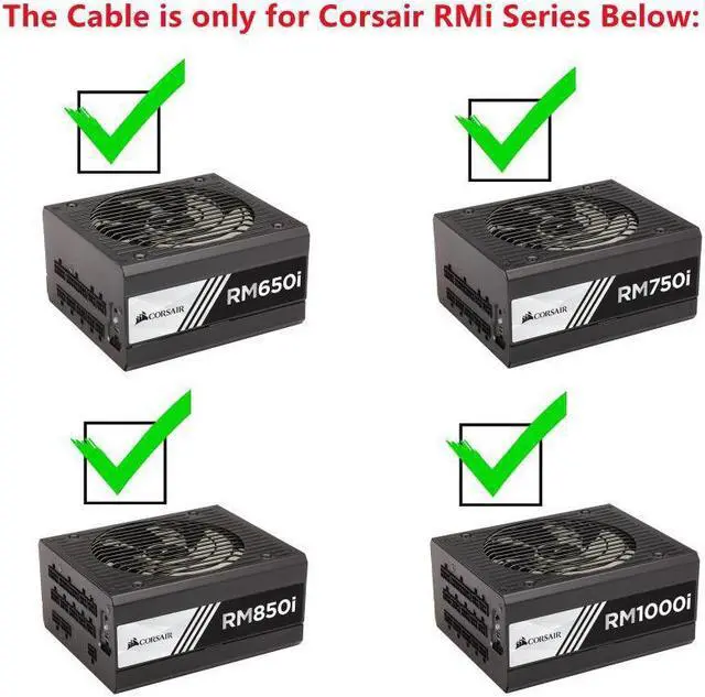 Alt view image 3 of 3 - PCIe 6Pin to 3 SATA 15Pin SSD Power Supply Cable For Corsair SF450 SF600 SF750 SFX Full Modular ATX Power Supply Unit PSU 18AWG