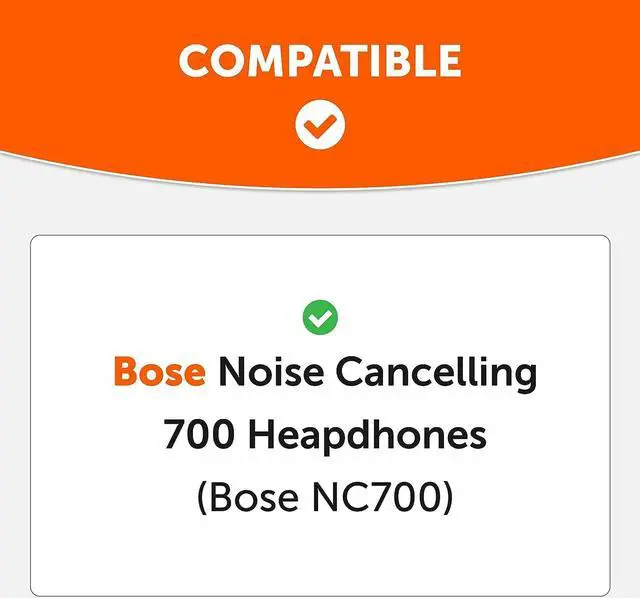 Alt view image 2 of 6 - Upgraded Replacement Ear Pads for Bose 700 Noise Cancelling Headphones (NC700) - Softer PU Leather, Luxurious Memory Foam, Added Thickness, Extra Durable Ear Cushions | (Black)