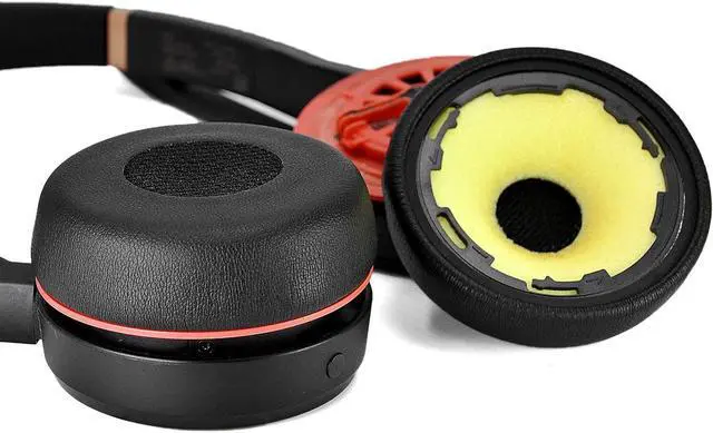 Alt view image 4 of 6 - Evolve 75 Ear Pads - aibileec Replacement Ear Cushion Compatible with Jabra Evolve 75 75+ 75 UC / 75 MS Headphone/Earpads Contain Plastic Clips,(Ear Pads not fit Jabra Evolve2 75 PC Wireless Headset)