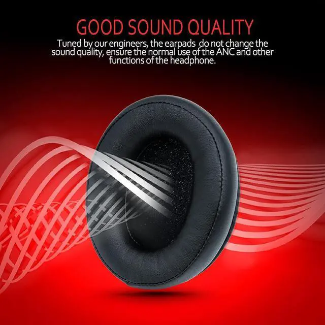 Alt view image 4 of 5 - Leather Replacement Earpads for HyperX Cloud 1/I/2/II/3/III/Pro/Core/Alpha/Alpha S/Flight/Stinger/Mix/CloudX/CloudX Chat, Ear Pads Cushions with Softer High-Density Foam