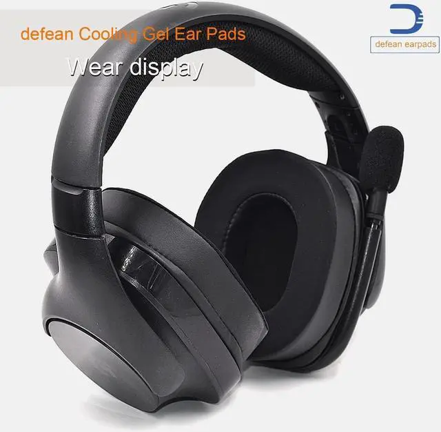 Alt view image 5 of 6 - M50X Thicker Cooling Gel Ear Pads Replacement Ear Cushion Compatible with ATH M50X M40X / M50XBT / HyperX Cloud & Cloud 2 / SteelSeries Arctis 3/7 / 9X & Pro/Sony MDR 7506 / Stealth 600 Headset