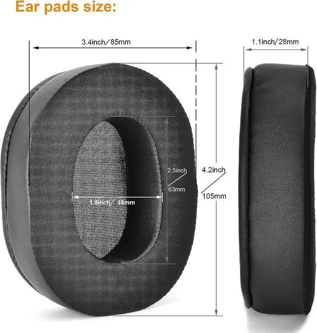 Alt view image 6 of 6 - M50X Thicker Cooling Gel Ear Pads Replacement Ear Cushion Compatible with ATH M50X M40X / M50XBT / HyperX Cloud & Cloud 2 / SteelSeries Arctis 3/7 / 9X & Pro/Sony MDR 7506 / Stealth 600 Headset