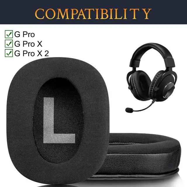 Alt view image 2 of 6 - Cooling Gel Earpads Cushions Replacement for Logitech G Pro, G Pro X, G Prox 2 Headphones, Ear Pads with Noise Isolation Foam, Added Thickness