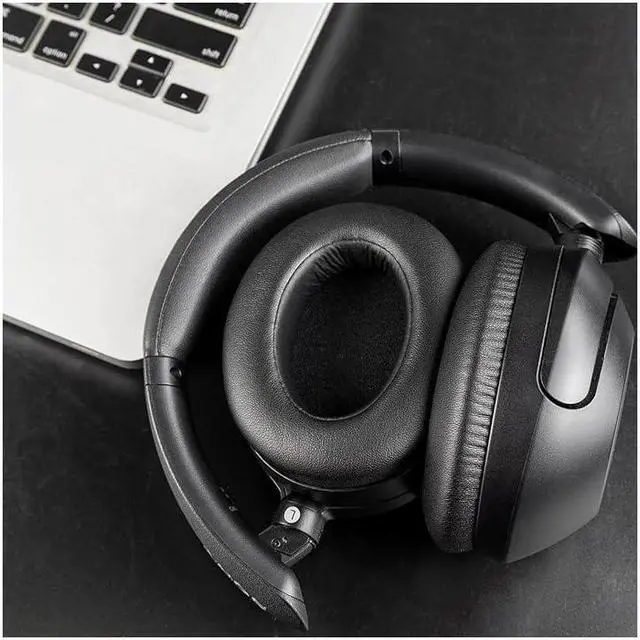 Alt view image 6 of 7 - original ear pads for Sony WH-XB910 XB910N Extra Bass Noise Cancelling Headphones, for Sony WHXB910N Wireless Bluetooth Headset, Ear Pads with Softer Protein Leather-Black