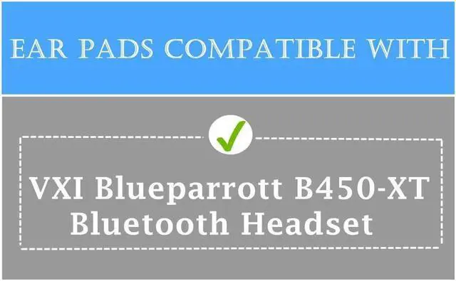 Alt view image 2 of 5 - Original Ear Pads B450-XT Microphone Foam Compatible with VXI Blueparrott B450-XT B450XT Bluetooth Headset Mod Kit Ear Cushions Cups (Ear Pads + Microphone Foam)