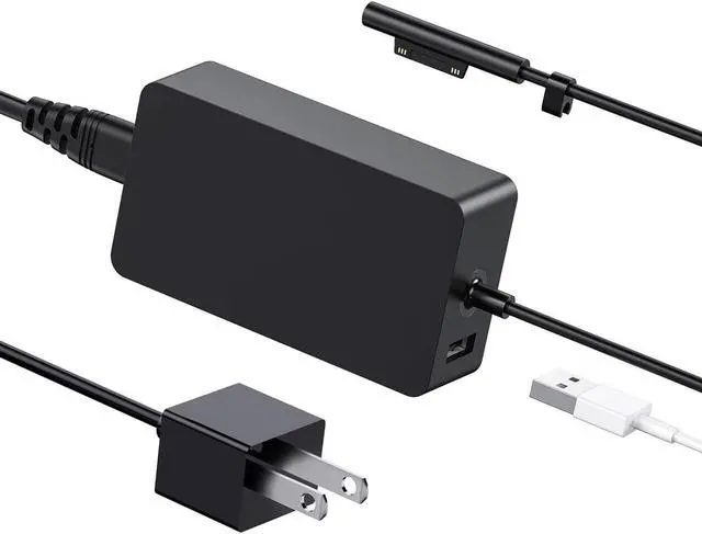 Main image of 65W 1706 Pro Charger for Surface Pro 3/4/5/6/7 Power Supply Adapter, Compatible for Both Microsoft Surface Book Laptop/Tablet, Works with 65W&44W&36W&24W [Upgraded Version] (6.8 Ft Cord)