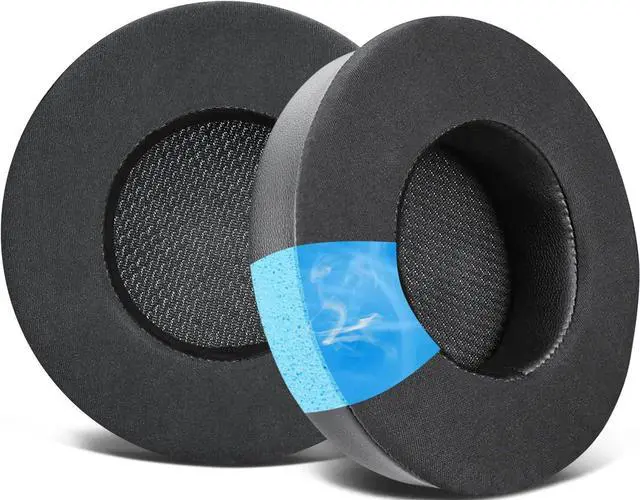 Main image of Freeze Virtuoso - Hybrid Fabric Cooling Gel Replacement Earpads for Corsair Virtuoso Gaming Headset, Made by Wicked Cushions, Improved Durability, Thickness and Sound Isolation | Black