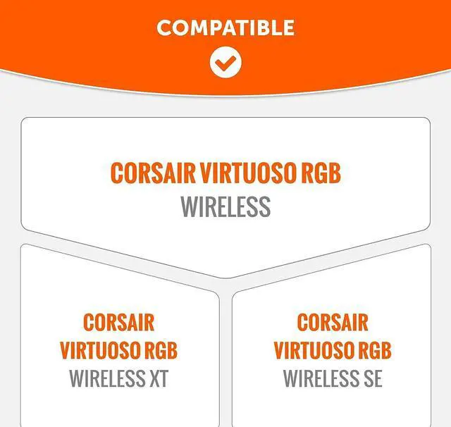 Alt view image 2 of 7 - Freeze Virtuoso - Hybrid Fabric Cooling Gel Replacement Earpads for Corsair Virtuoso Gaming Headset, Made by Wicked Cushions, Improved Durability, Thickness and Sound Isolation | Black