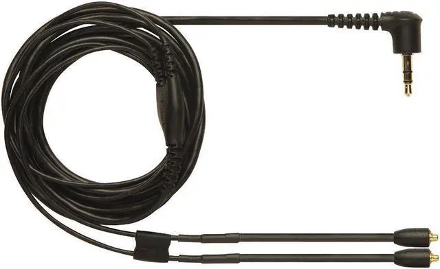 Main image of SHURE EAC64 BKS MMCX Cable Headphone Cable, TPE Headphone Extension Cable with 3.5mm Plug for Shure se215 se425 se535 se846 ue900(Black Without mic)