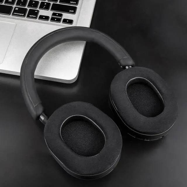 Alt view image 6 of 7 - Cooling-Gel Replacement Earpads for Sony WH-1000XM5 (WH1000XM5) Noise Canceling Headphones, Ear Pads Cushions with High-Density Noise Isolation Foam, Added Thickness - Black