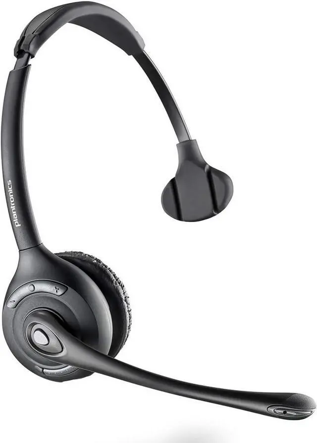 Alt view image 2 of 2 - Poly CS510 Support Convertible Wireless Headset (Plantronics) - Over-the-Head One Ear/Monaural Headset - DECT 6.0 - Connects to Desk Phone - Telephone Headset With HL-10 Lifter