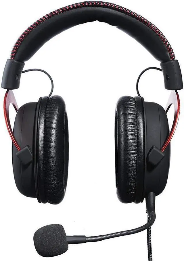 Alt view image 5 of 7 - HyperX Cloud II - Gaming Headset, 7.1 Surround Sound, Memory Foam Ear Pads, Durable Aluminum Frame, Detachable Microphone, Works with PC, PS4, Xbox One - Red&Black