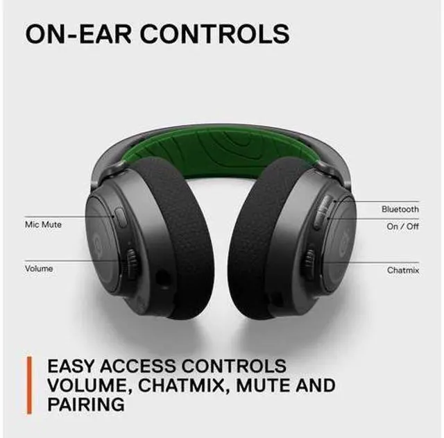 Alt view image 3 of 6 - New Arctis Nova 7X Multi-Platform Gaming & Mobile Headset  Nova Acoustic System  Simultaneous Wireless 2.4GHz + Bluetooth  38Hr Battery  USB-C  Xbox, PC, PS, Switch, Mobile