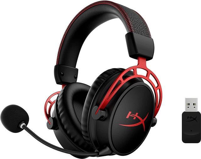 Alt view image 2 of 6 - HyperX Cloud Alpha Wireless - Gaming Headset for PC, 300-hour battery life, DTS Headphone:X Spatial Audio, Memory foam, Dual Chamber Drivers, Noise-canceling mic, Durable aluminum frame